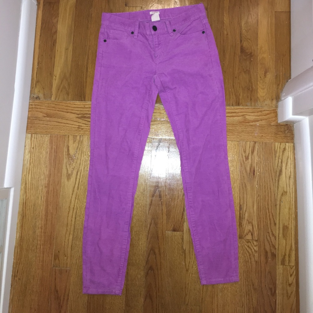 Magenta corduroy pants
